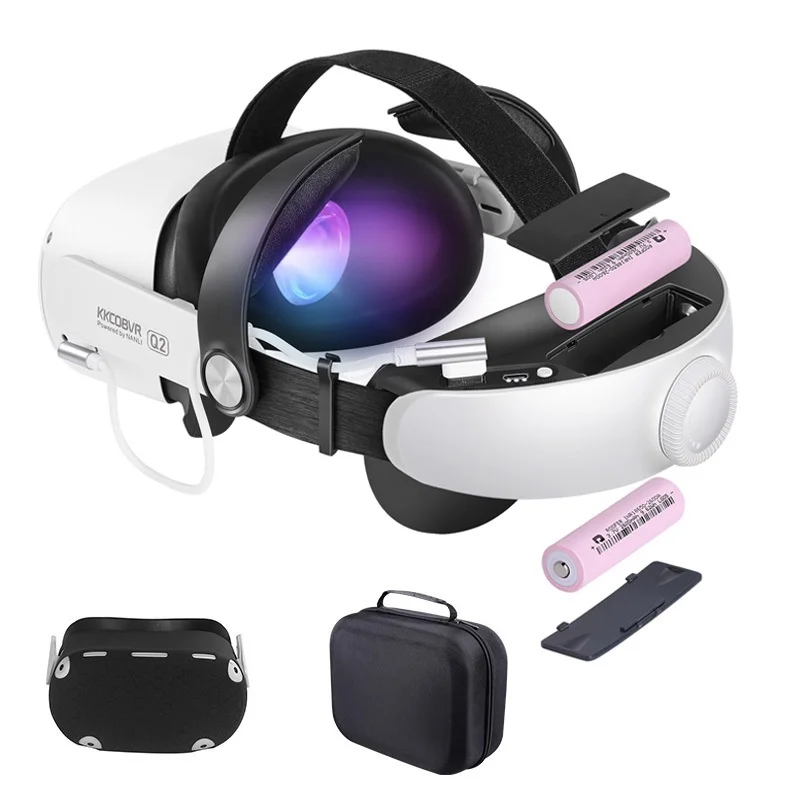 Q2 For Oculus Quest 2 Elite Head Strap With Battery Pack Halo Strap Case Replacement Power Bank For Quest2 VR Accessory 
Q2 For Oculus Quest 2 Elite Head Strap With Battery Pack Halo Strap Case Replacement Power Bank For Quest2 VR Accessory