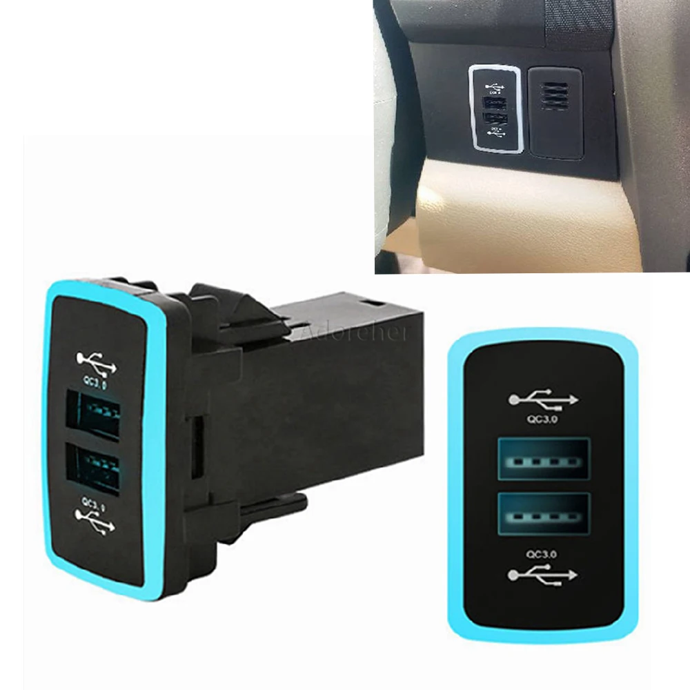 Автомобильное USB-зарядное устройство с двойным разъемом QC3.0 для Honda CRV 09-16
Автомобильное USB-зарядное устройство с двойным разъемом QC3.0 для Honda CRV 09-16