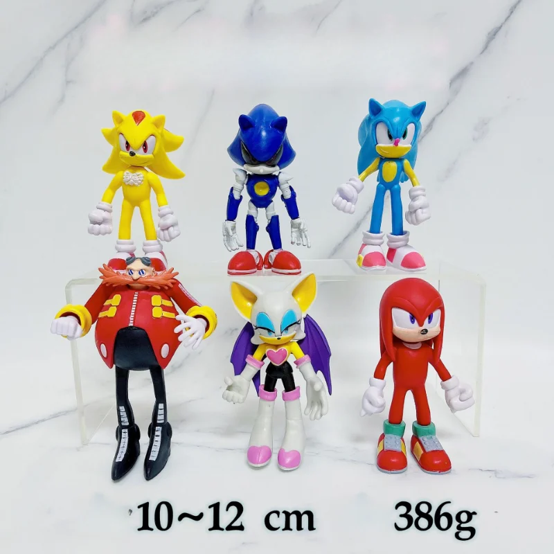 

Cartoon Model Toy Sonic The Hedgehog Game Surrounding High-value Creative Fashion Personality Animation Doll Hand-made Ornaments