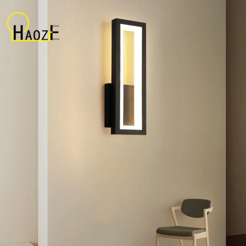 Haoze Wall Lamps Living Room Bedroom Bedside 17W AC96V-260V LED Sconce black white Lamp Aisle Lighting decoration
Haoze Wall Lamps Living Room Bedroom Bedside 17W AC96V-260V LED Sconce black white Lamp Aisle Lighting decoration