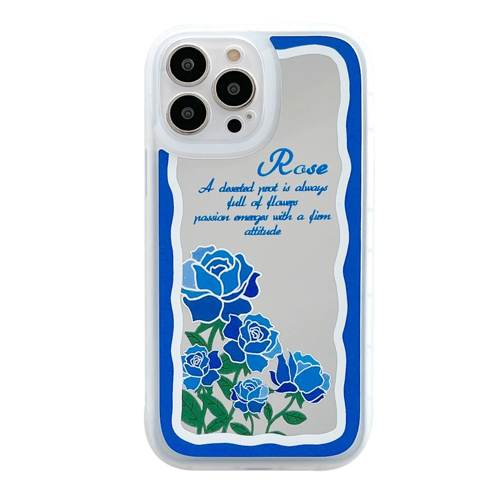 Shockproof Blue Rose Floral Painting Mirror Case For iPhone 11 12 13 Pro Max XR X Xs Max iPhone13 Protective Soft Bumper Cover
Shockproof Blue Rose Floral Painting Mirror Case For iPhone 11 12 13 Pro Max XR X Xs Max iPhone13 Protective Soft Bumper Cover