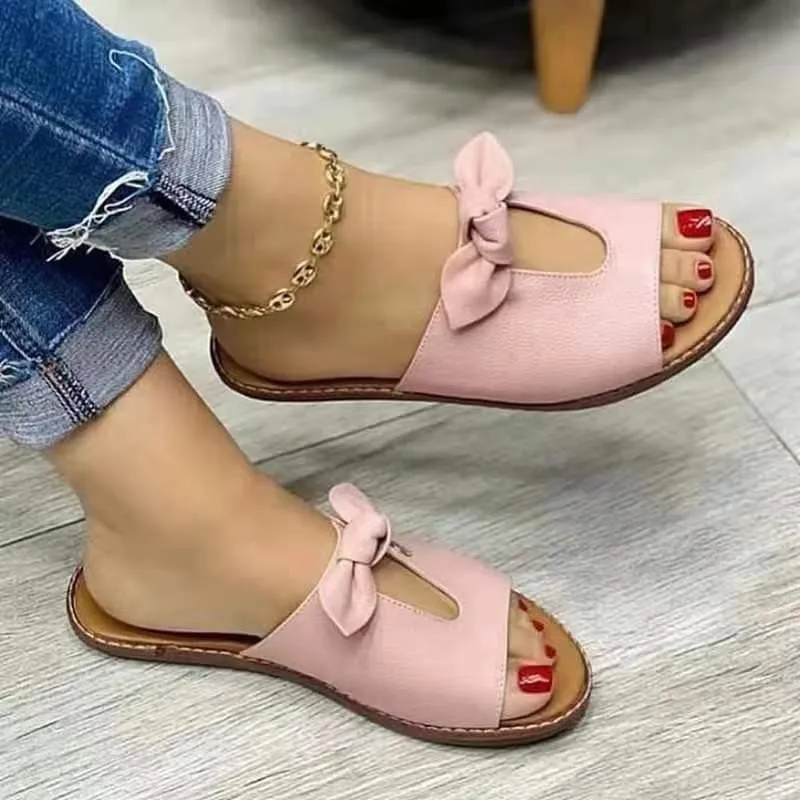 2023 New Summer Women Slippers Shoes Sweet Butterfly-Knot Flats Casual Solid Color Beach Sandals Zapatillas Mujer Chaussure
2023 New Summer Women Slippers Shoes Sweet Butterfly-Knot Flats Casual Solid Color Beach Sandals Zapatillas Mujer Chaussure