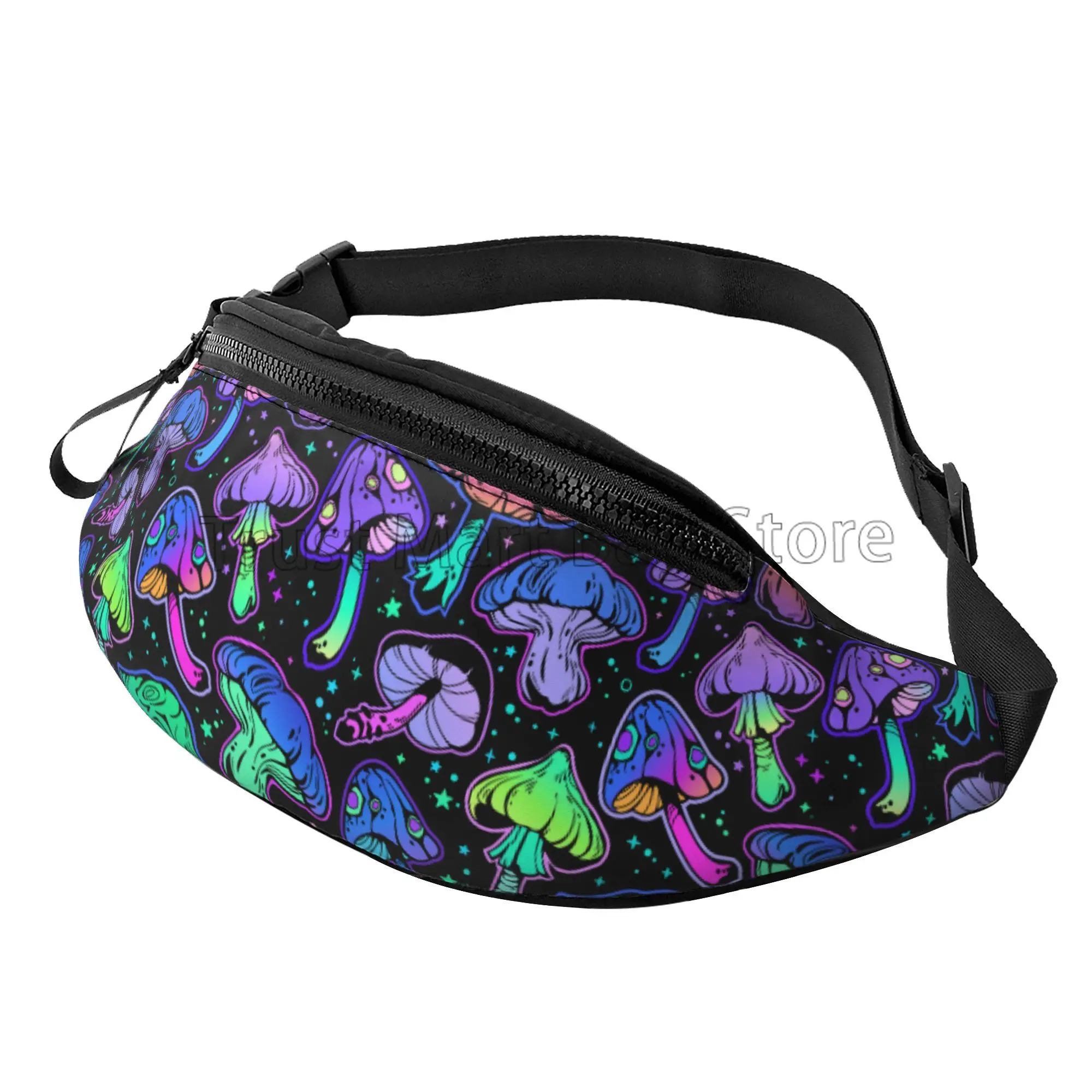 Psychedelic Mushrooms Fanny Pack for Men Women with Adjustable Belt Bag Casual Waist Pack for Travel Hiking Running Cycling
Psychedelic Mushrooms Fanny Pack for Men Women with Adjustable Belt Bag Casual Waist Pack for Travel Hiking Running Cycling