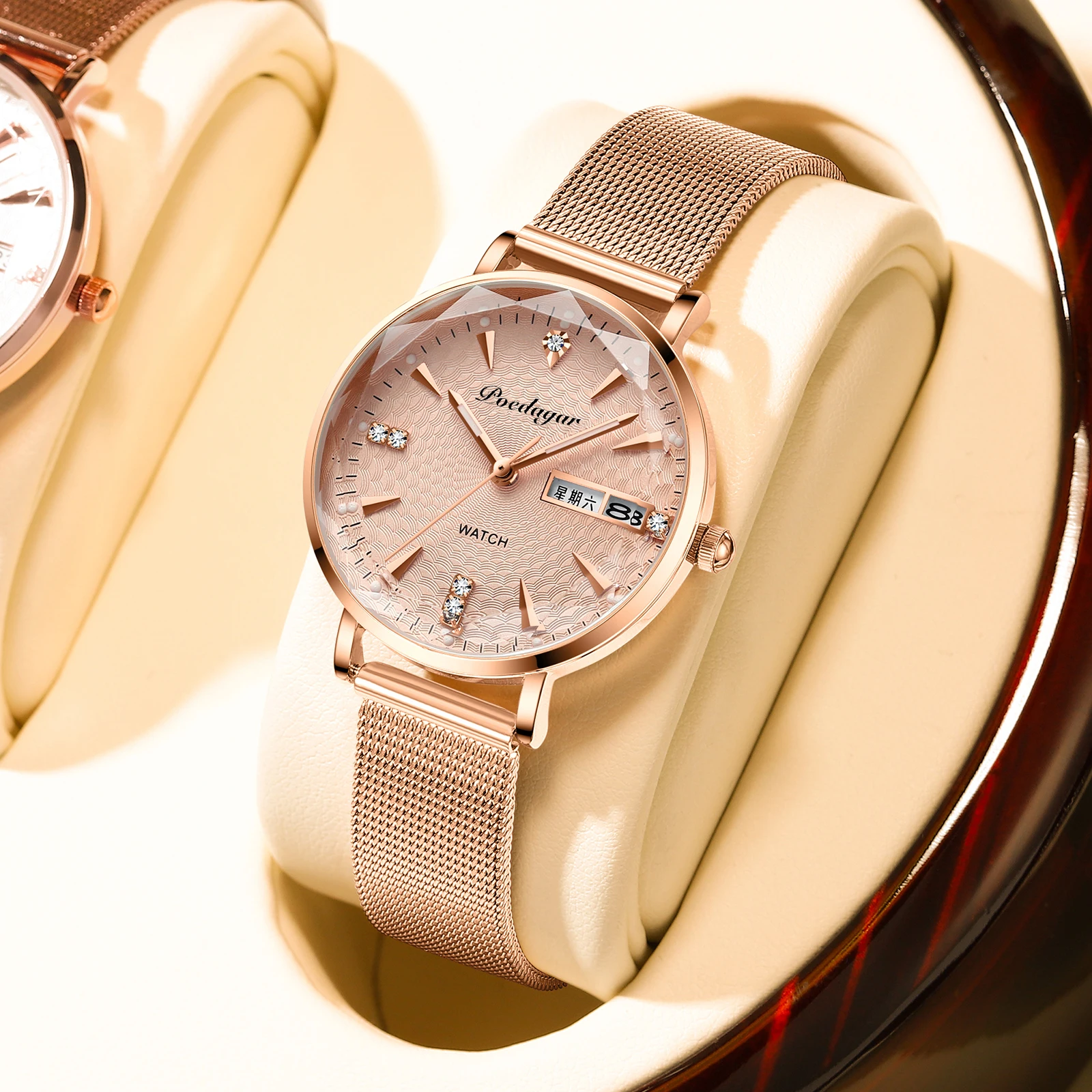SMVPPOEDAGAR Women Watches High Quality Japan Quartz Fashion Stainless Steel Mesh Simple Rhinestones Rose Gold Ladies Watch
SMVPPOEDAGAR Women Watches High Quality Japan Quartz Fashion Stainless Steel Mesh Simple Rhinestones Rose Gold Ladies Watch
