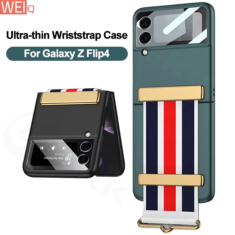 Wrist Strap Holder Matte Hard Case For Samsung Galaxy Z Flip 4 5G Cover Anti-knock Back Screen Film For Galaxy Z Flip4 Case
Wrist Strap Holder Matte Hard Case For Samsung Galaxy Z Flip 4 5G Cover Anti-knock Back Screen Film For Galaxy Z Flip4 Case