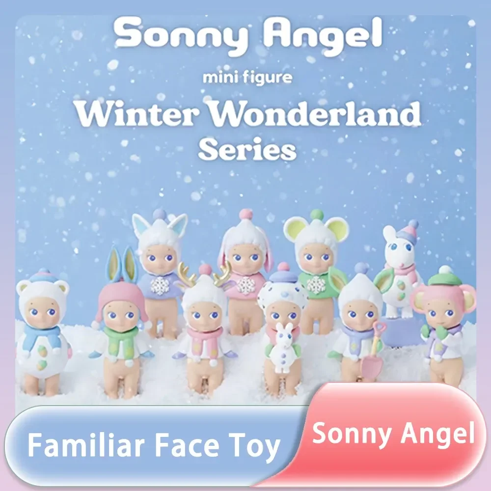 

Новинка, ангел, Зимняя серия страны чудес, потайная коробка, миниатюрная экшн-фигурка, коробка сюрпризов, мультяшная модель, детские рождественские игрушки, подарок
