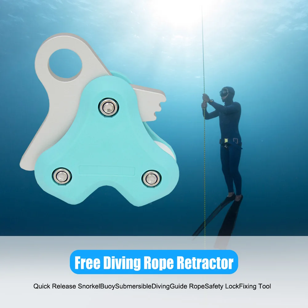 

Universal Diving Rope Retractor Aluminum Alloy Dive Device 250KG Max Loading Simple Operation High Efficiency Diving Accessories