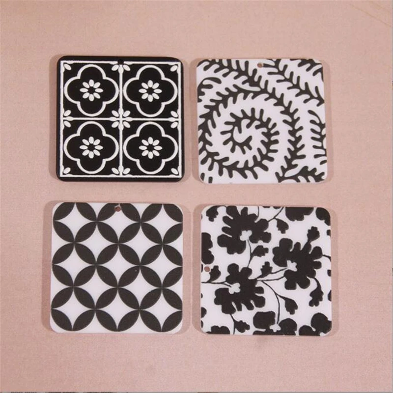 10pcs/lot new resin print flower square charms acrylic connectors for diy earrings hair jewelry making xmas accessories material
10pcs/lot new resin print flower square charms acrylic connectors for diy earrings hair jewelry making xmas accessories material