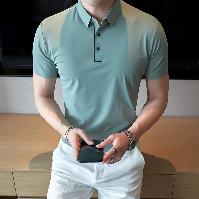 2023 New Men's Polo Shirts Summer Short Sleeve Breathable Classic Polos Slim Fit Casual Polo Wear Tee Shirt Big Size S-4XL
2023 New Men's Polo Shirts Summer Short Sleeve Breathable Classic Polos Slim Fit Casual Polo Wear Tee Shirt Big Size S-4XL