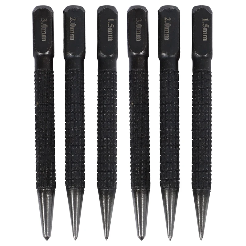6Pcs High-Carbon Steel Center Punch Set 10Cm Non Slip Center Punch For Alloy Steel Metal Wood Marking Drilling Tool
6Pcs High-Carbon Steel Center Punch Set 10Cm Non Slip Center Punch For Alloy Steel Metal Wood Marking Drilling Tool