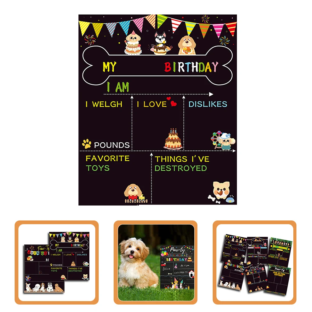 Creative Durable Funny Photo Props Dog Birthday Party Supplies Dog Birthday Gift Birthday Milestone Board Pet Accessory
Creative Durable Funny Photo Props Dog Birthday Party Supplies Dog Birthday Gift Birthday Milestone Board Pet Accessory