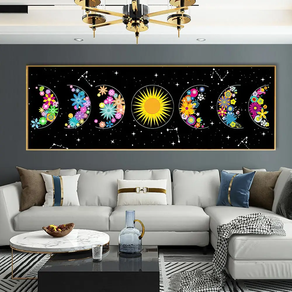 Creative Golden Moon Wall Art Posters Prints Moon Phase Canvas Painting Planet Solar Pictures For Children's Room Decor Cuadros
Creative Golden Moon Wall Art Posters Prints Moon Phase Canvas Painting Planet Solar Pictures For Children's Room Decor Cuadros