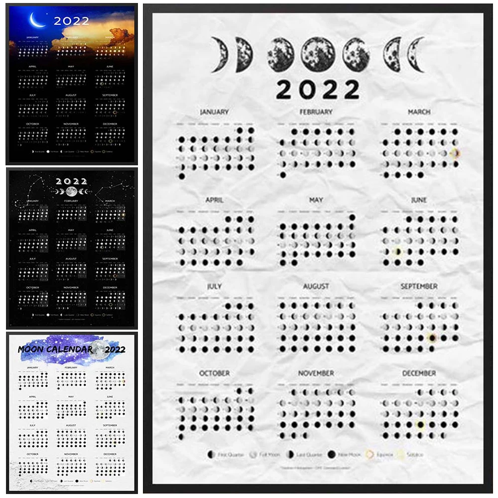 2022 Moon Phase Calendar Chart Astronomical Wall Art Canvas Painting Posters and Prints Wall Pictures For Living Room Home Decor
2022 Moon Phase Calendar Chart Astronomical Wall Art Canvas Painting Posters and Prints Wall Pictures For Living Room Home Decor