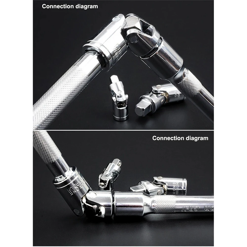 1/4in 3/8in 1/2in Universal Joint Socket Swivel Drive Adapter Reducer For Ratchet Extension Bar Repair Car Wrench Socket
1/4in 3/8in 1/2in Universal Joint Socket Swivel Drive Adapter Reducer For Ratchet Extension Bar Repair Car Wrench Socket