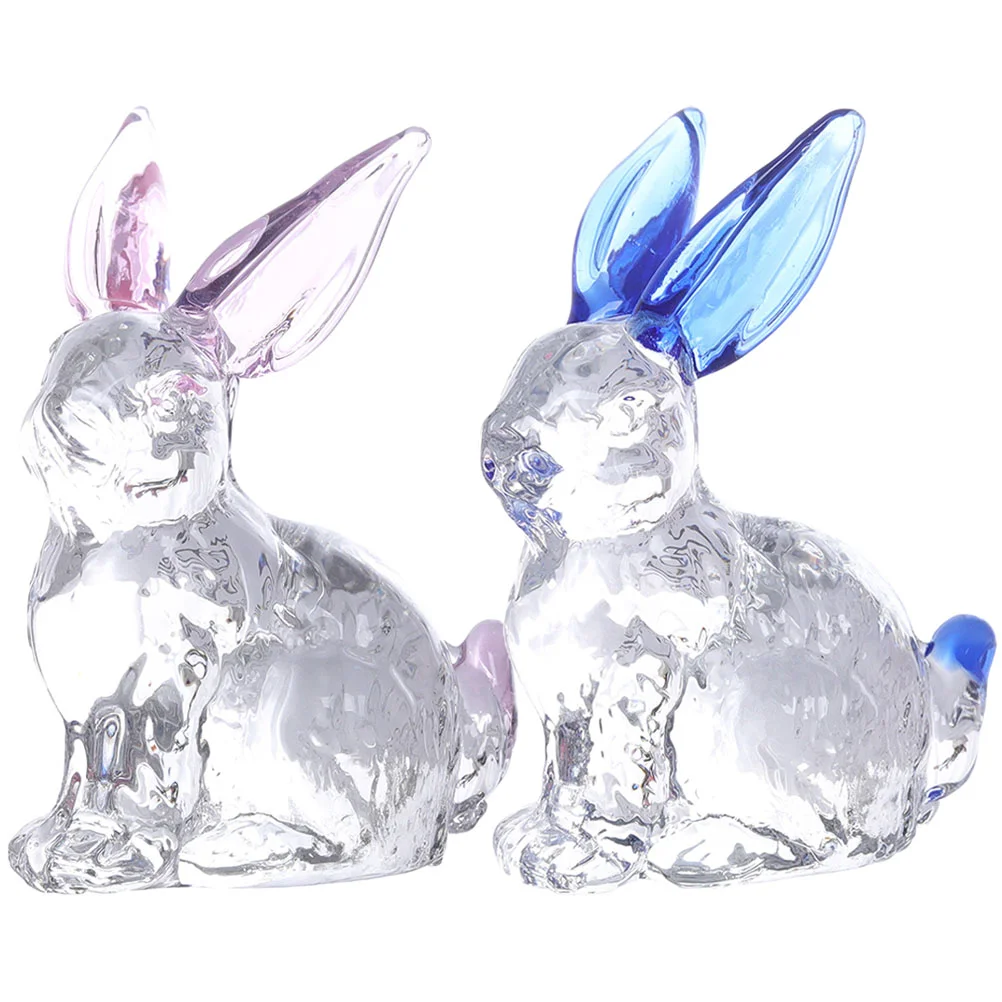 Glass Rabbit Decor Bunny Ornament Household Artwork Crystal Room Festival Small Prop Adornment
Glass Rabbit Decor Bunny Ornament Household Artwork Crystal Room Festival Small Prop Adornment