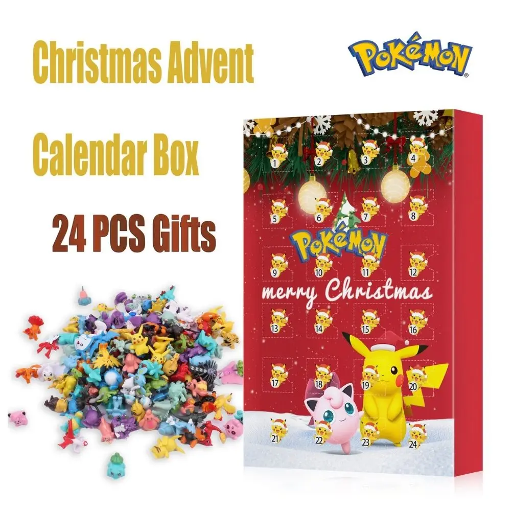 24 PCS Pokemon Christmas 2022 Advent Calendar Box Figure Toys Genuine Pikachu Anime Figure Children Toys Pokemon Gift Box
24 PCS Pokemon Christmas 2022 Advent Calendar Box Figure Toys Genuine Pikachu Anime Figure Children Toys Pokemon Gift Box