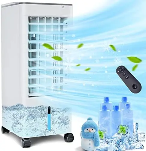 Air Conditioner 3-IN-1 Evaporative Air Cooler, Adjustable Normal/Sleep/Cool Modes, 3 Speeds, 20Ft Remote Control & LED Panel
Air Conditioner 3-IN-1 Evaporative Air Cooler, Adjustable Normal/Sleep/Cool Modes, 3 Speeds, 20Ft Remote Control & LED Panel