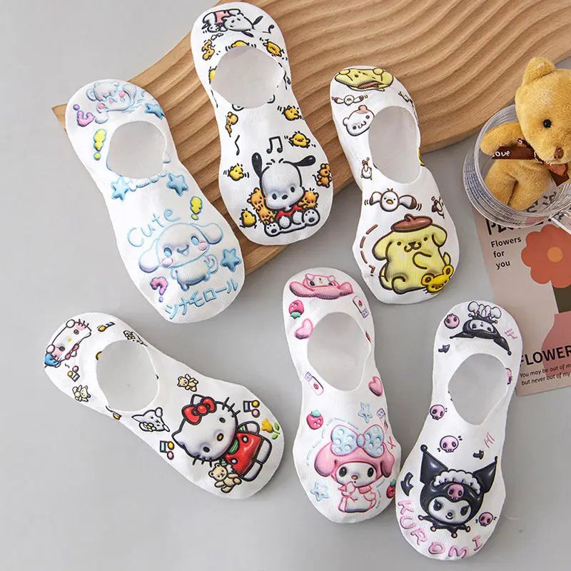 Sanrio Hello Kitty Boat Socks Socks Kuromi Cinnamoroll Socks Cute Summer Short Section Children Thin Invisible Non Slip Socks
Sanrio Hello Kitty Boat Socks Socks Kuromi Cinnamoroll Socks Cute Summer Short Section Children Thin Invisible Non Slip Socks