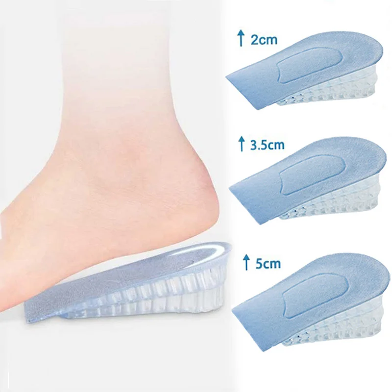 Silicone Insoles Inner Heighten Insoles 3-Layer Invisible Heighten Half Insoles Shoes Pads Heel Lifting Inserts Cushions Unsex
Silicone Insoles Inner Heighten Insoles 3-Layer Invisible Heighten Half Insoles Shoes Pads Heel Lifting Inserts Cushions Unsex