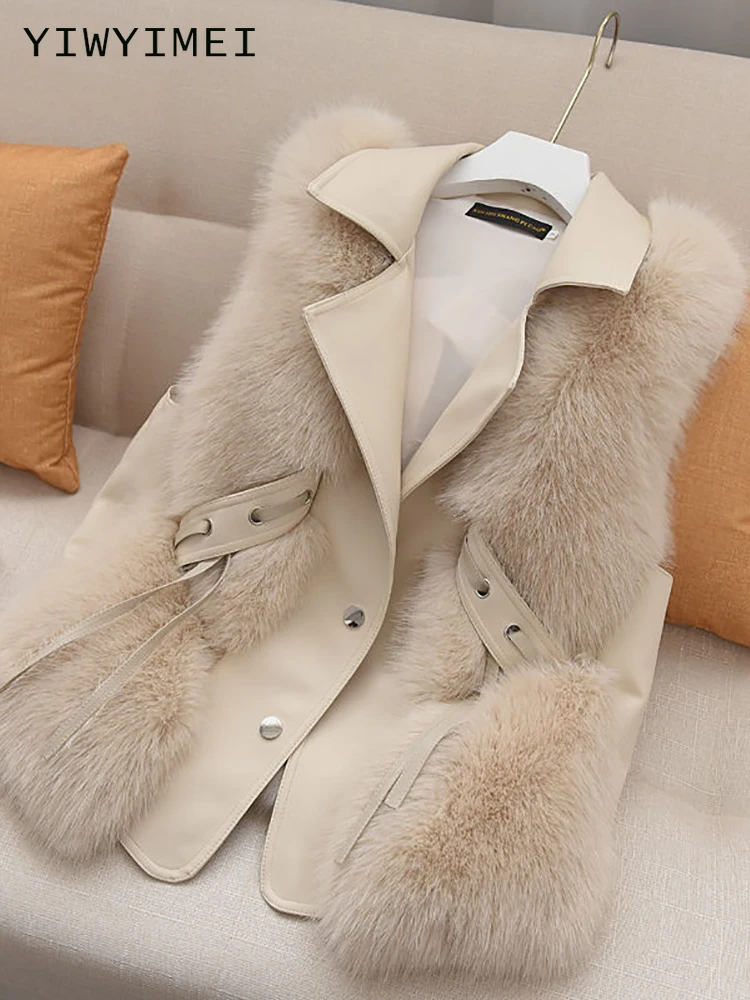2022 Women New Faux Fur Vest Autumn Winter Fashion Slim Leather Vests Waistcoats Warm Sleeveless Fur Vest Jacket Black White
2022 Women New Faux Fur Vest Autumn Winter Fashion Slim Leather Vests Waistcoats Warm Sleeveless Fur Vest Jacket Black White