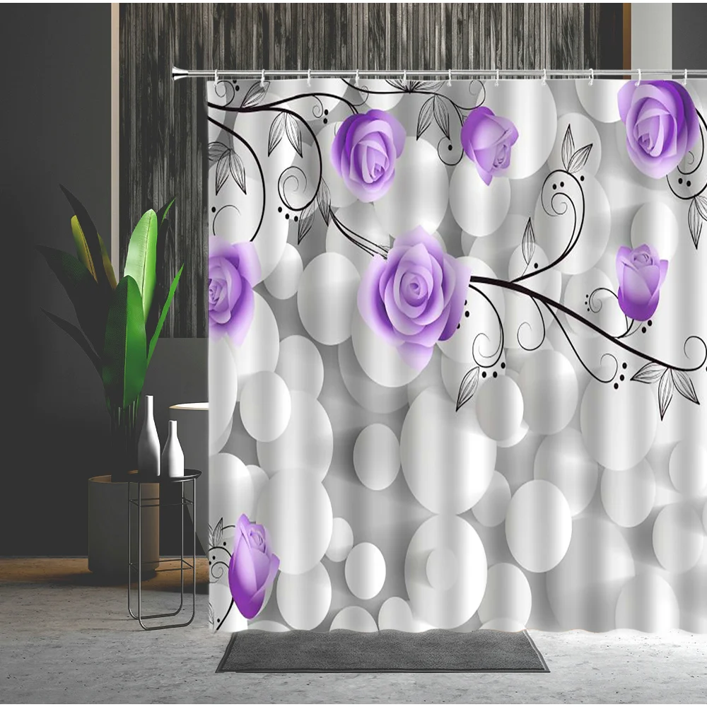 Flowers Pattern Bath Screen Home Waterproof Shower Bath Curtain Abstract Curtain Bathroom Decor Multiple Size With Hooks
Flowers Pattern Bath Screen Home Waterproof Shower Bath Curtain Abstract Curtain Bathroom Decor Multiple Size With Hooks