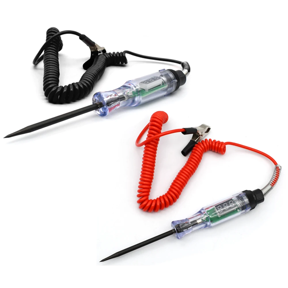 High Quality Car Truck Voltage Circuit Tester 6V 12V 24V DC Battery Test Voltmeter Long Probe Pen Light Bulb Automobile Maint
High Quality Car Truck Voltage Circuit Tester 6V 12V 24V DC Battery Test Voltmeter Long Probe Pen Light Bulb Automobile Maint
