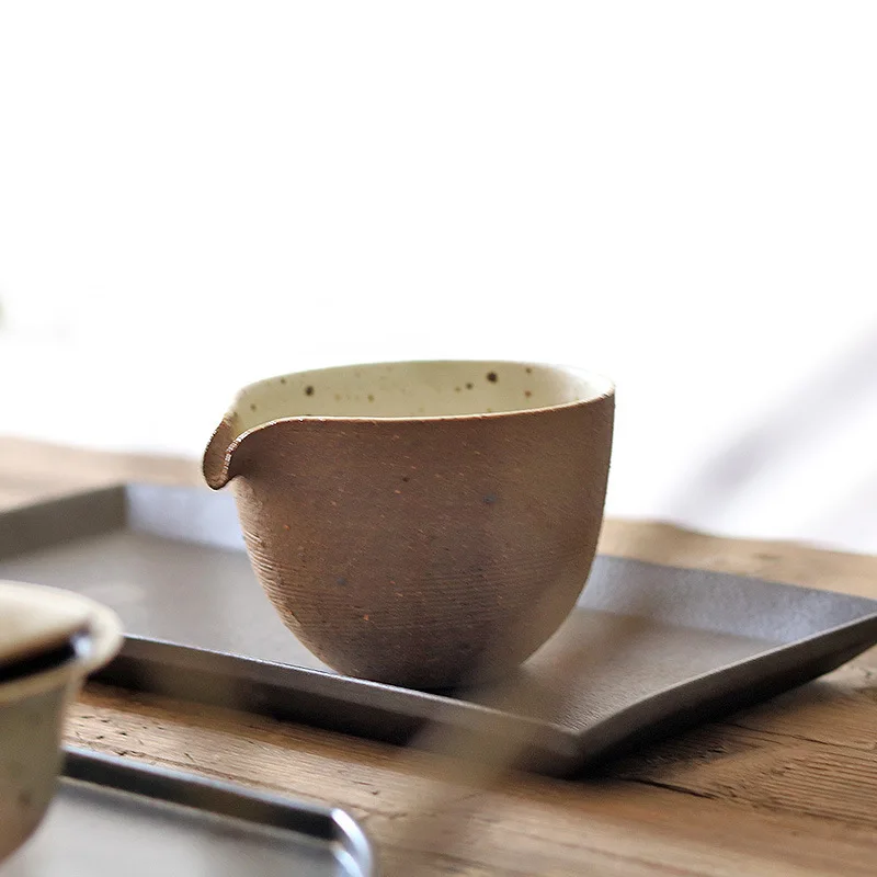 

Jingdezhen Imitation Firewood Japanese Style Coarse Pottery Pitcher Plain Handmade Kung Fu Tea Set Tea Serving Pot Fair Mug Orig