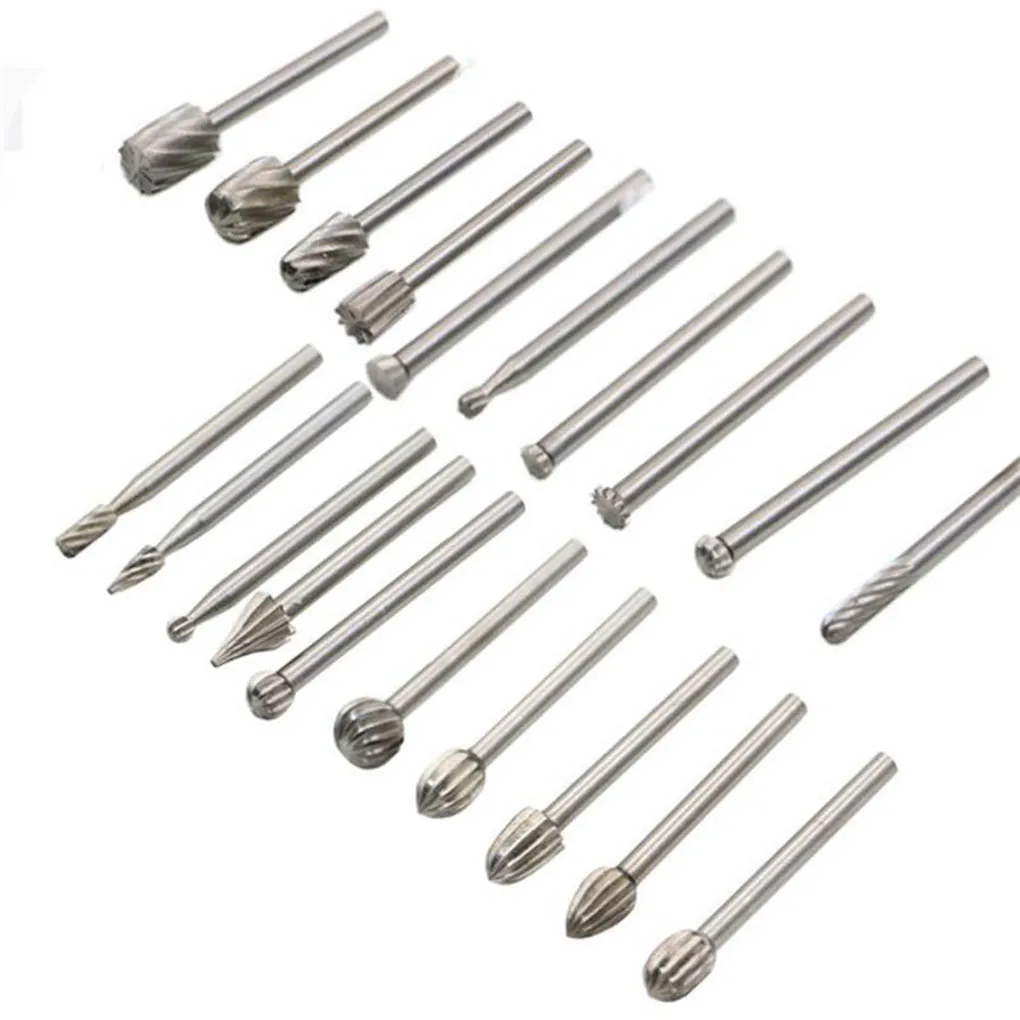 20pcs Rotary Rasp Bit Woodworking Grinding Drill Bit 3mm Shank High-speed Steel Wood Rasp Bit
20pcs Rotary Rasp Bit Woodworking Grinding Drill Bit 3mm Shank High-speed Steel Wood Rasp Bit
