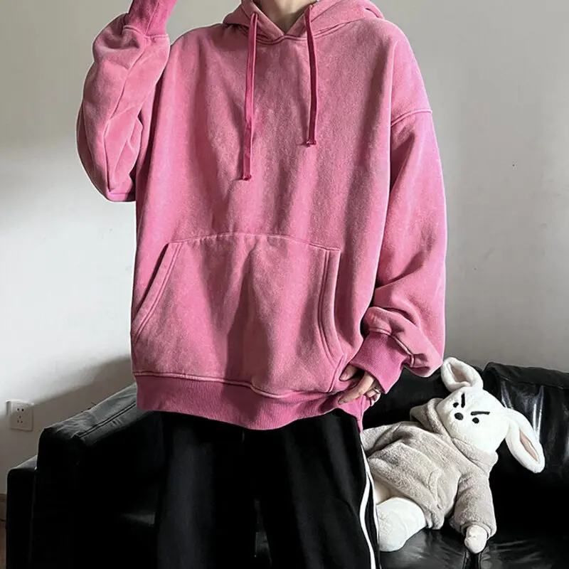 Мужская однотонная Толстовка в стиле «Ретро», свободная теплая толстовка с капюшоном, Свитшот в стиле хип-хоп, Y2k, осень 2023 
Мужская однотонная Толстовка в стиле «Ретро», свободная теплая толстовка с капюшоном, Свитшот в стиле хип-хоп, Y2k, осень 2023