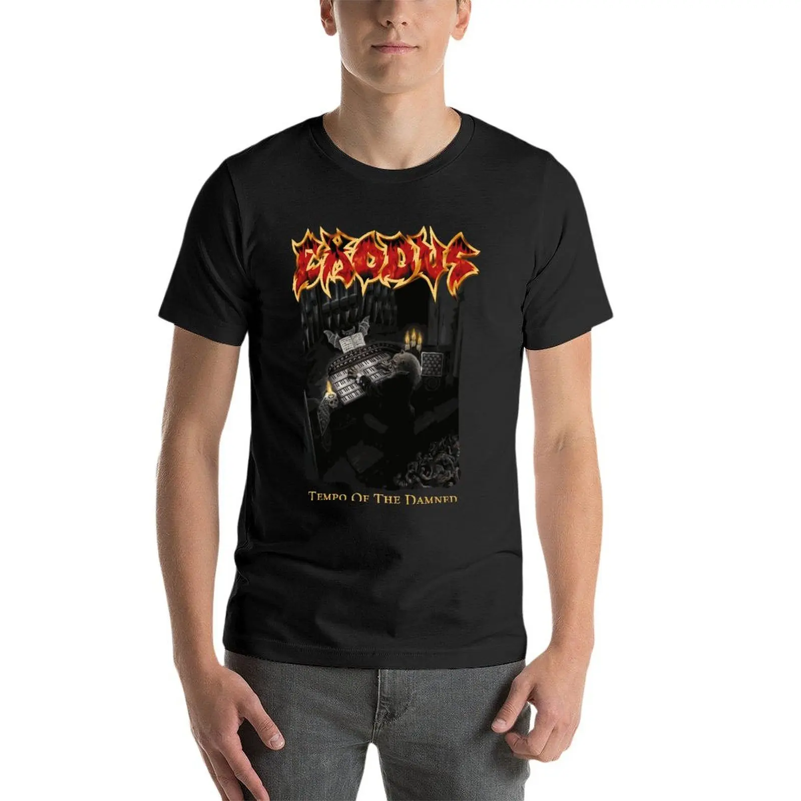 Exodus Tempo Of The Damned Death Metal Band Oversize T-Shirts Funny Men'S Clothes 100% Cotton Streetwear Large Size Tops Tee
Exodus Tempo Of The Damned Death Metal Band Oversize T-Shirts Funny Men'S Clothes 100% Cotton Streetwear Large Size Tops Tee
