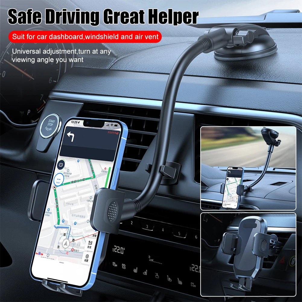 Sucker Car Phone Holder Mount Flexible Gooseneck Arm Phone Mount For Car Holder Dashboard Windshield Mount Car Accessories
Sucker Car Phone Holder Mount Flexible Gooseneck Arm Phone Mount For Car Holder Dashboard Windshield Mount Car Accessories