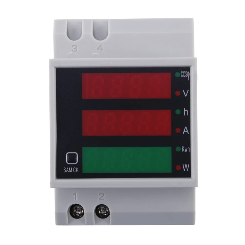 AC 200-450V Power Meter DIN Rail Type Digital Display Ammeter Voltmeter
AC 200-450V Power Meter DIN Rail Type Digital Display Ammeter Voltmeter