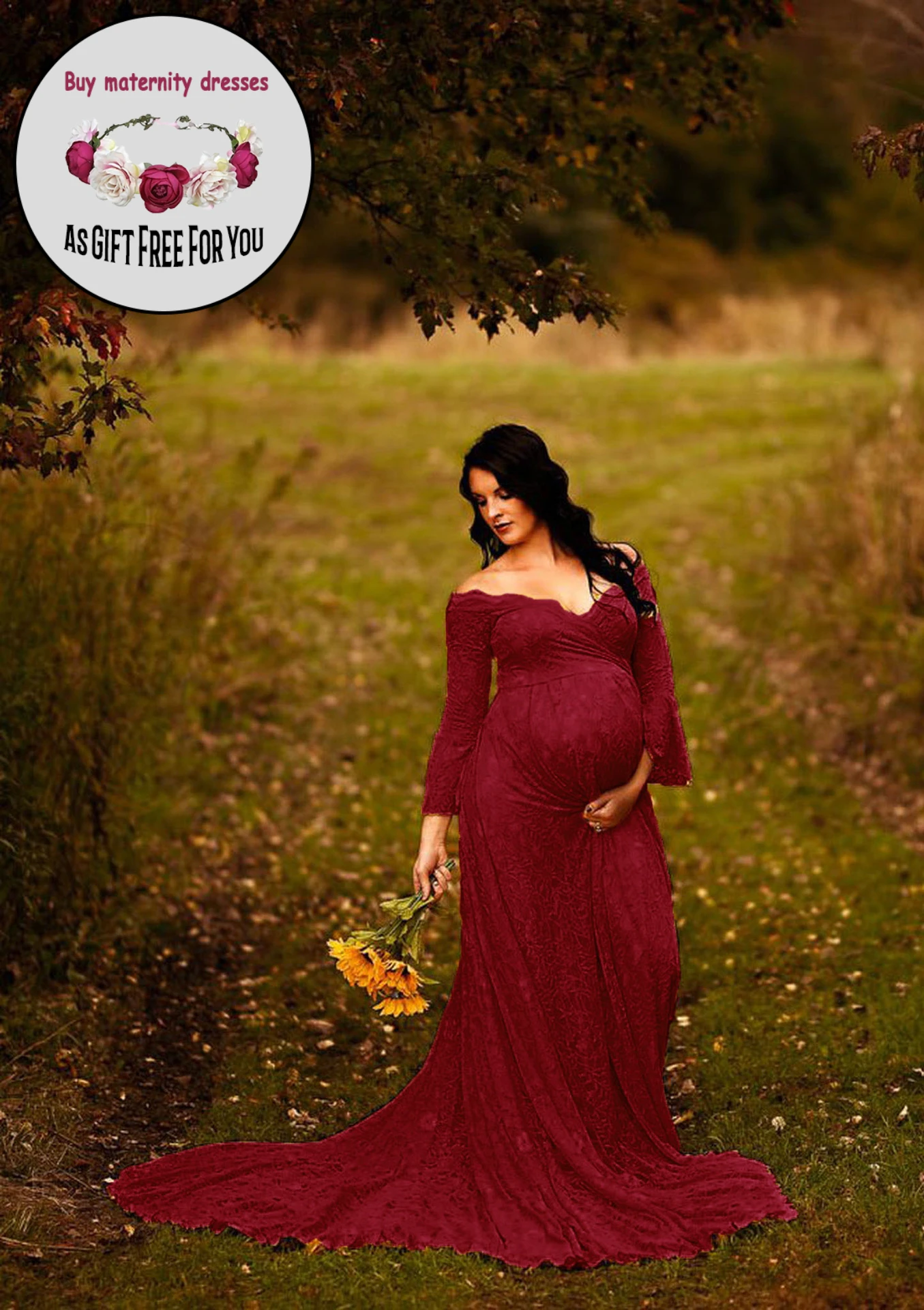 Fashion Women Slim Fit Maternity Wear Long Sleeve Lace Ladies Long Dress Sexy V-Neck Pregnant Dress
Fashion Women Slim Fit Maternity Wear Long Sleeve Lace Ladies Long Dress Sexy V-Neck Pregnant Dress
