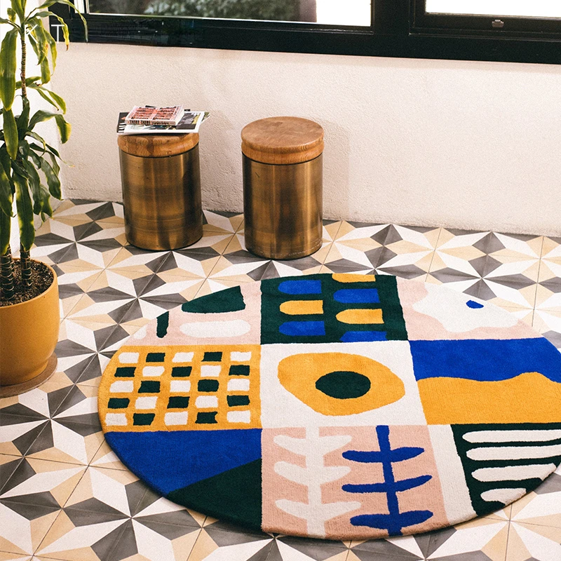Modern Style Carpets for Living Room Home Cloakroom Round Floor Mat Nordic Bedroom Decor Plush Carpet Thick Washable Lounge Rug
Modern Style Carpets for Living Room Home Cloakroom Round Floor Mat Nordic Bedroom Decor Plush Carpet Thick Washable Lounge Rug