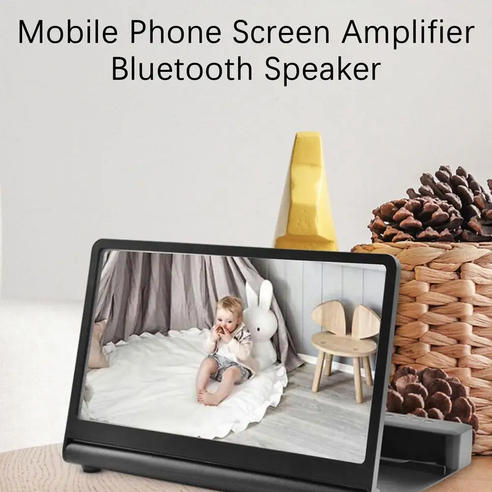 F12 HD Mobile Phone Amplifier 12 Inch Large Screen Bluetooth-compatible Dual Speaker Shape 6D Video Amplifier Bracket
F12 HD Mobile Phone Amplifier 12 Inch Large Screen Bluetooth-compatible Dual Speaker Shape 6D Video Amplifier Bracket