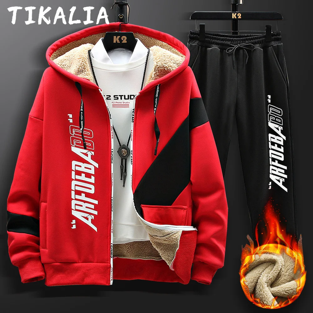 Winter Outfits Men Thick Warm Tracksuit 2 Piece Set Men Fashion Clothing Sportswear Running Suit Jogging Suit Fleece Lined
Winter Outfits Men Thick Warm Tracksuit 2 Piece Set Men Fashion Clothing Sportswear Running Suit Jogging Suit Fleece Lined