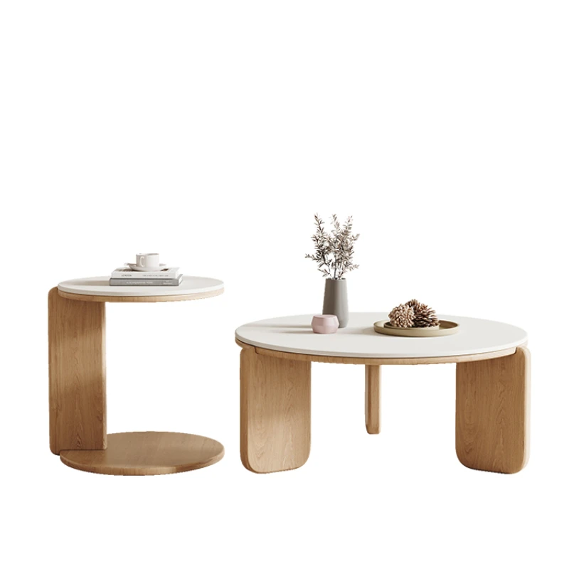 XL Solid Wood round Tea Table Living Room Wood Color Cream Style Nordic Combination Table
XL Solid Wood round Tea Table Living Room Wood Color Cream Style Nordic Combination Table