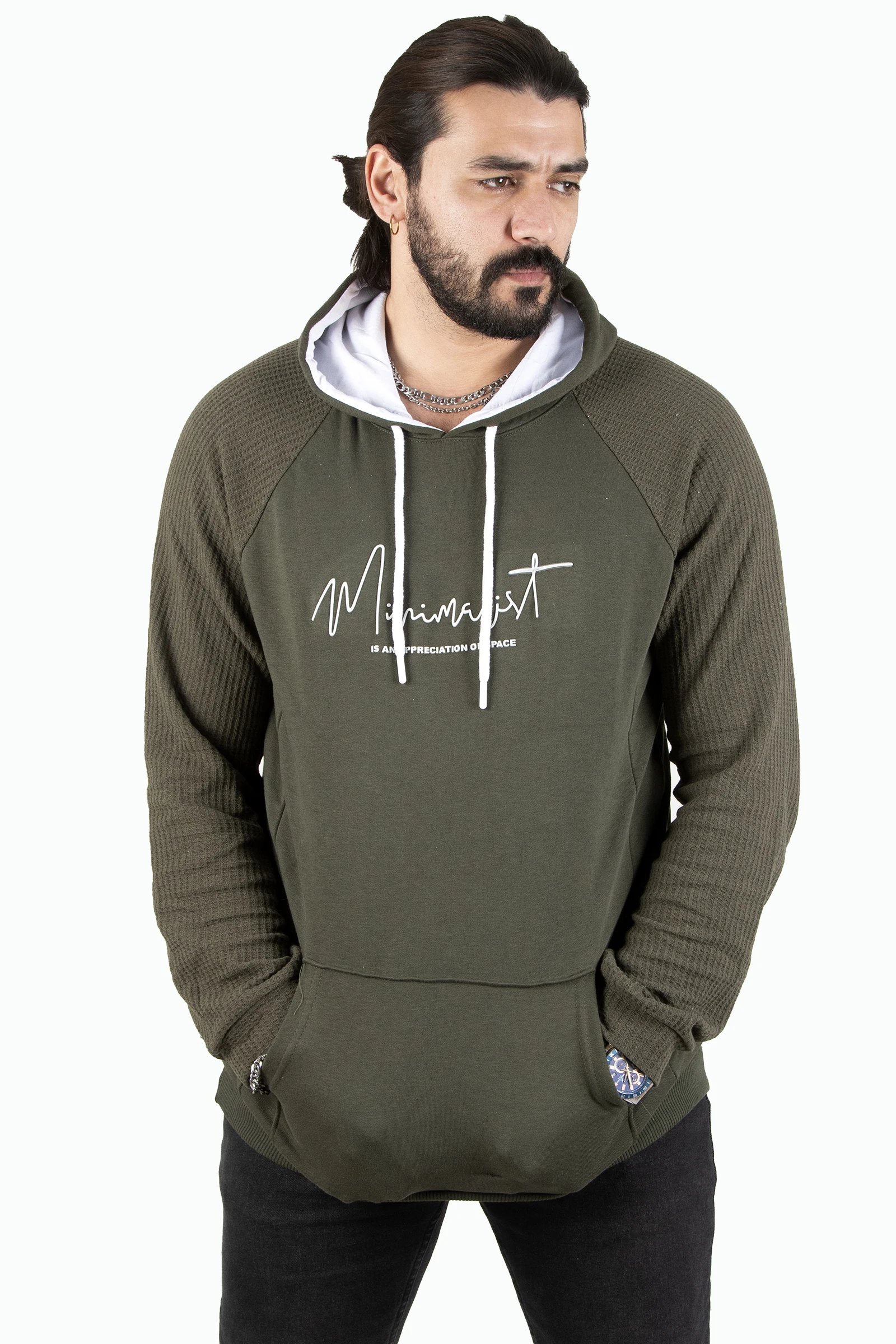 DeepSEA Fronting Printed Knitted Sleeves Fabric Two Yarn Hooded Men 'S Sweatshirt 2303053
DeepSEA Fronting Printed Knitted Sleeves Fabric Two Yarn Hooded Men 'S Sweatshirt 2303053