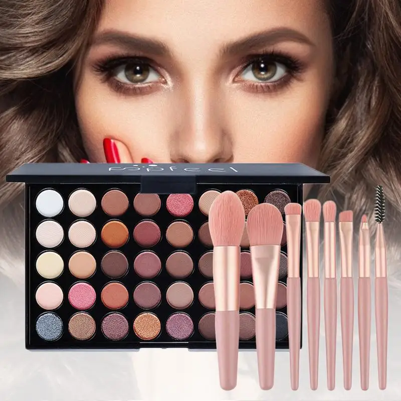 Eyeshadow Palette And Brush Set Spotlight Eyeshadow Palette Eye Brushes Makeup Set Professional 40 Color Eye Shadow Pallet
Eyeshadow Palette And Brush Set Spotlight Eyeshadow Palette Eye Brushes Makeup Set Professional 40 Color Eye Shadow Pallet