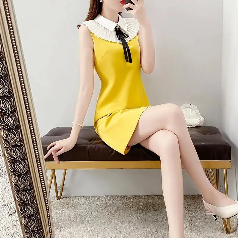 Women Dress 2022 New Fashion Chiffon Stitching Dresses Female Summer A-line Dress Lady Summer Sleeveless Mini Vestidos C
Women Dress 2022 New Fashion Chiffon Stitching Dresses Female Summer A-line Dress Lady Summer Sleeveless Mini Vestidos C