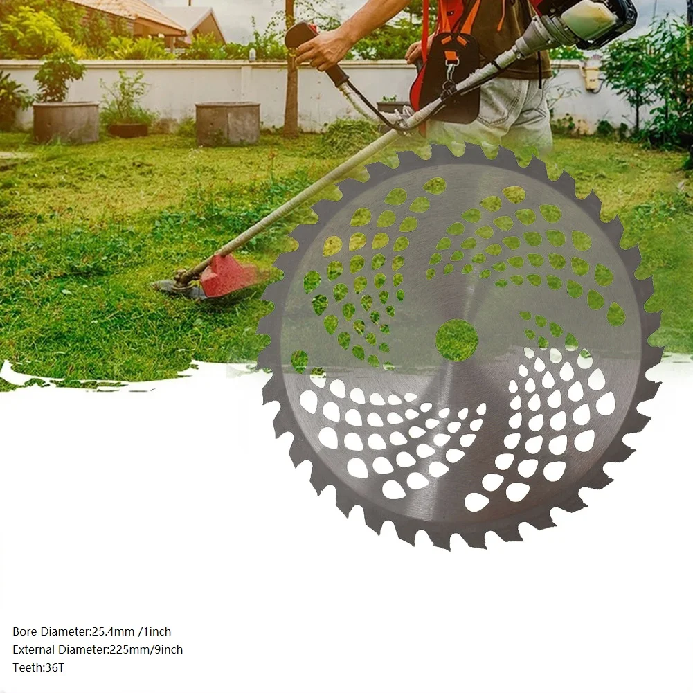 Saw Blade Grass Trimmer Head Cutter Cut Weeds Brushwood 1pcs 225*25.4*1.2mm 36T Manganese Steel Sharp Brush Cutter
Saw Blade Grass Trimmer Head Cutter Cut Weeds Brushwood 1pcs 225*25.4*1.2mm 36T Manganese Steel Sharp Brush Cutter