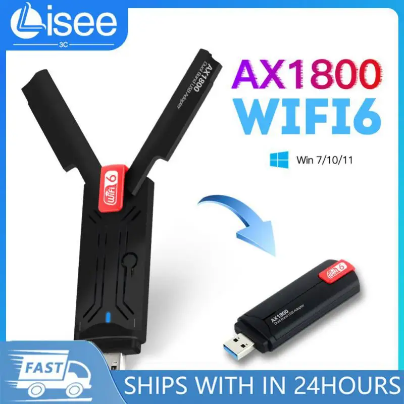 802.11ax Dual Band Wireless Network Card 1800mbps Portable Wifi Usb Adapter 2.4g/5ghz E-sports Usb3.0 Wifi Dongle Folding
802.11ax Dual Band Wireless Network Card 1800mbps Portable Wifi Usb Adapter 2.4g/5ghz E-sports Usb3.0 Wifi Dongle Folding