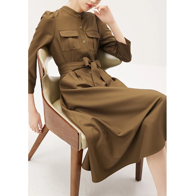 Autumn Winter 2022 New Dress Women Long Sleeve Slim Belt Vintage A-LINE STAND Collar Vestidos De Mujer Elegantes Para Fiesta
Autumn Winter 2022 New Dress Women Long Sleeve Slim Belt Vintage A-LINE STAND Collar Vestidos De Mujer Elegantes Para Fiesta