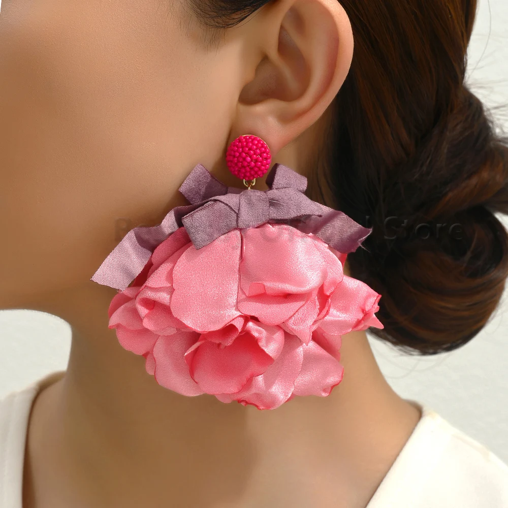 Trendy Beaded Bowknot Flower Petals Big Pendant Earrings For Women Boho Luxury Elegant Jewelry Romantic Fairy Party Holiday Gift
Trendy Beaded Bowknot Flower Petals Big Pendant Earrings For Women Boho Luxury Elegant Jewelry Romantic Fairy Party Holiday Gift