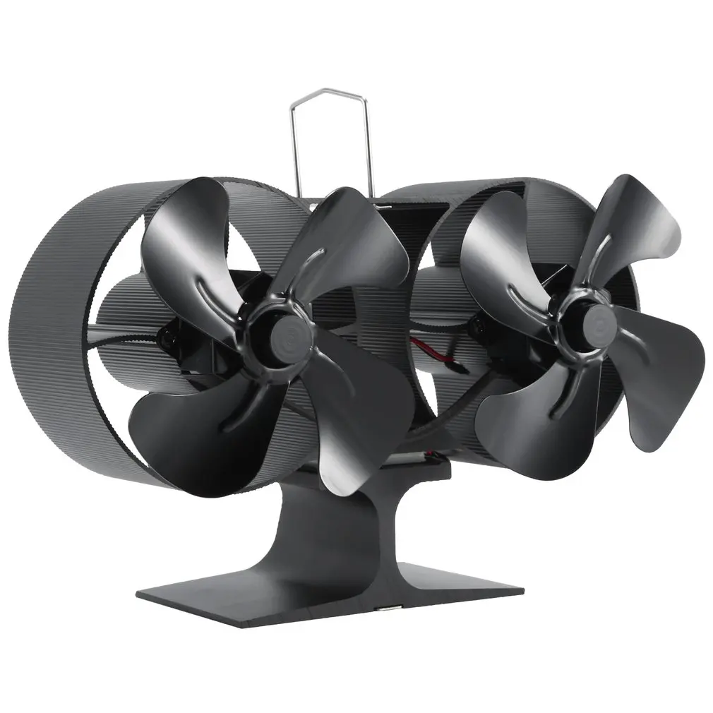 NEW 4-blade 2-head Fireplace Fan Silent Cycle Heating Rust-proof Good Thermal Conductivity Sturdy Practical Fireplace Fan
NEW 4-blade 2-head Fireplace Fan Silent Cycle Heating Rust-proof Good Thermal Conductivity Sturdy Practical Fireplace Fan