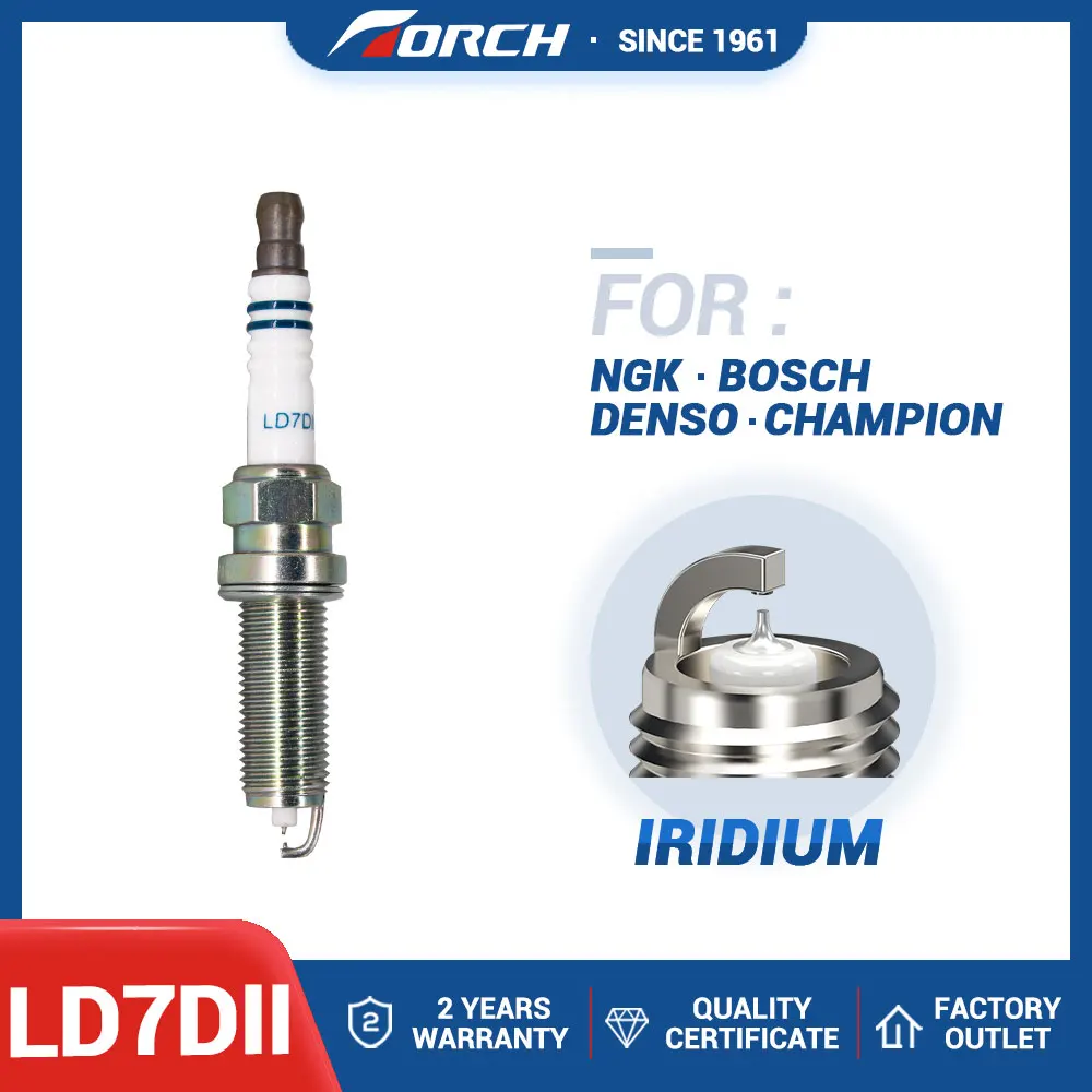 China Original Automobile High Performance Double Iridium Spark Plug TORCH LD7DII Candle Ignition System Auto Replacement Parts
China Original Automobile High Performance Double Iridium Spark Plug TORCH LD7DII Candle Ignition System Auto Replacement Parts