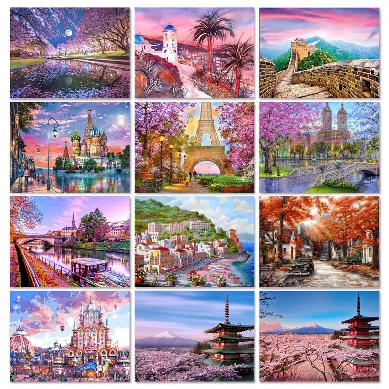 GATYZTORY 60x75cm Painting by numbers Pink Scenery Picture Drawing Hand Painting DIY Pictures by numbers Unique Gift Home decor
GATYZTORY 60x75cm Painting by numbers Pink Scenery Picture Drawing Hand Painting DIY Pictures by numbers Unique Gift Home decor