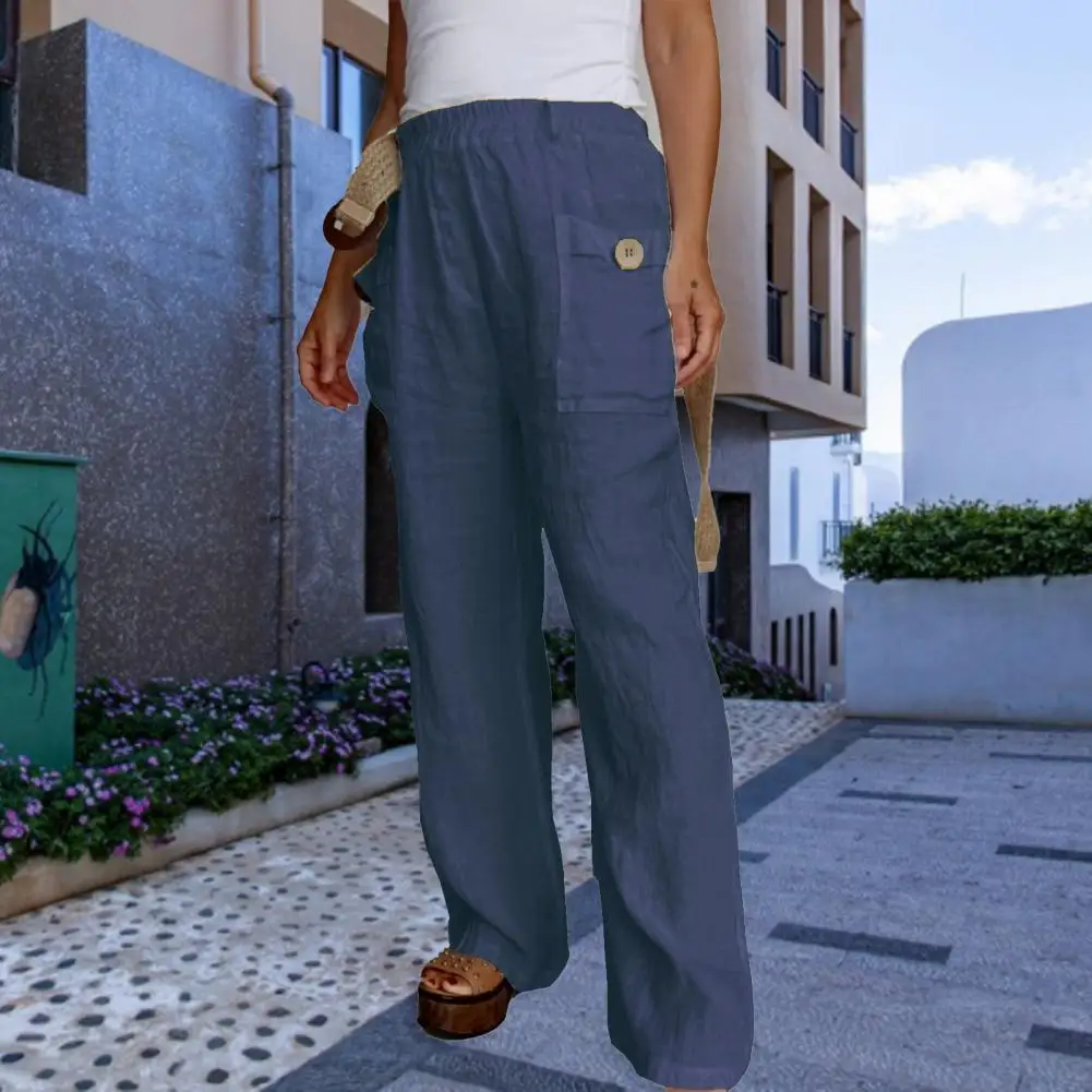 Full Length Chic Deep Crotch Elastic Waist Summer Pants Colorfast Summer Pants Soft for Work
Full Length Chic Deep Crotch Elastic Waist Summer Pants Colorfast Summer Pants Soft for Work