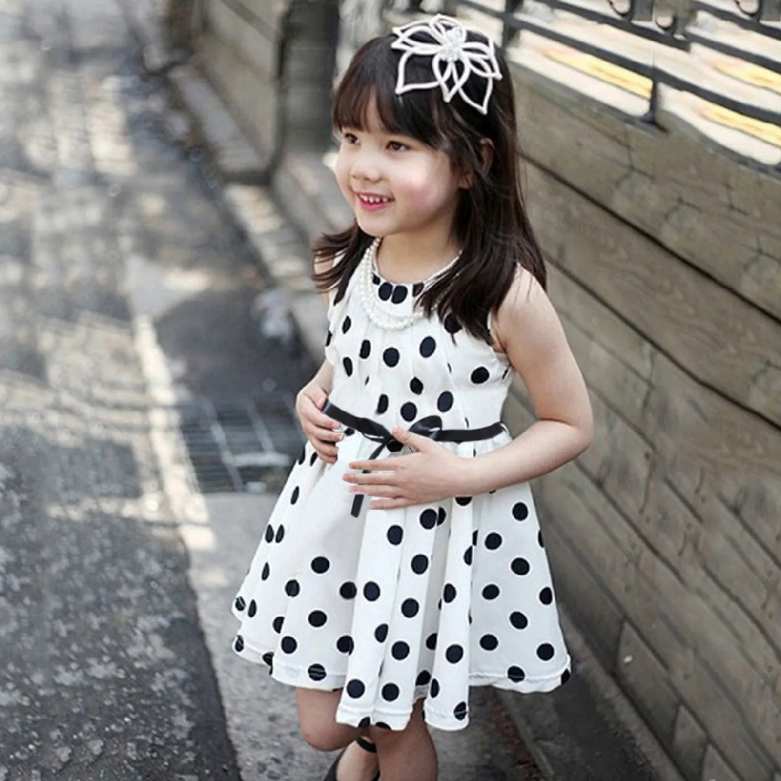 Женское летнее платье в горошек, без рукавов, с поясом
Женское летнее платье в горошек, без рукавов, с поясом