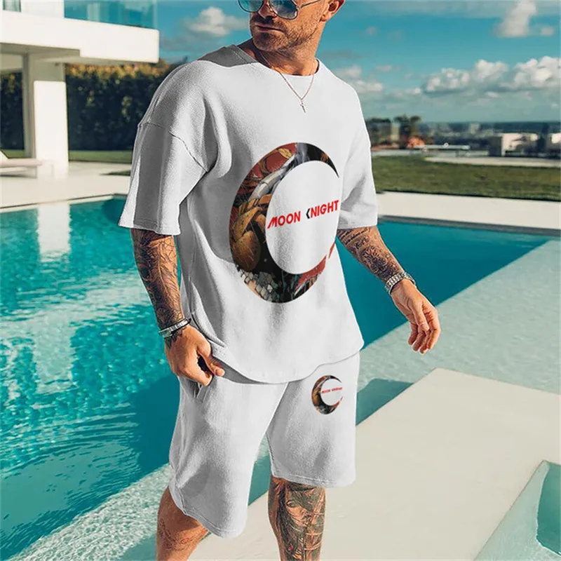 Summer 3D Knight Printed T-shirt + Shorts Workout Suit Fashion Oversized Tracksuit 2 Piece Set O-Neck Casual Men Clothes Outfits
Summer 3D Knight Printed T-shirt + Shorts Workout Suit Fashion Oversized Tracksuit 2 Piece Set O-Neck Casual Men Clothes Outfits